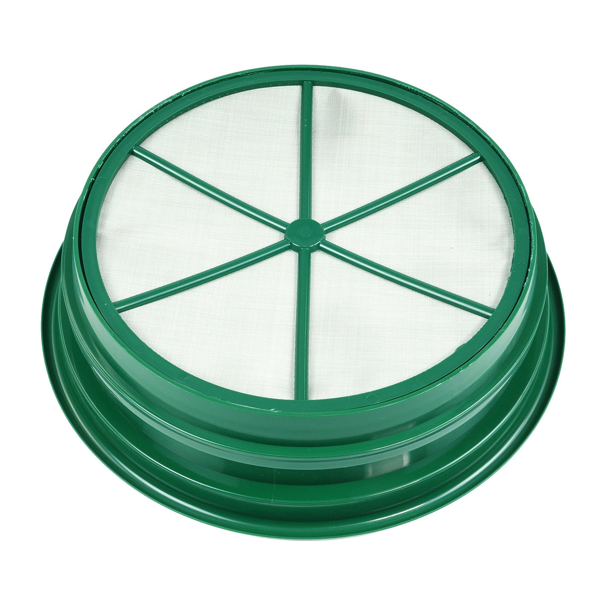 3-Piece Green Plastic Gold Sifting Pan Classifier Set - Stackable Mesh Sizes 1/20 & 1/70 - Perfect for Gold Prospecting, Gem Hunting & Outdoor Adventures