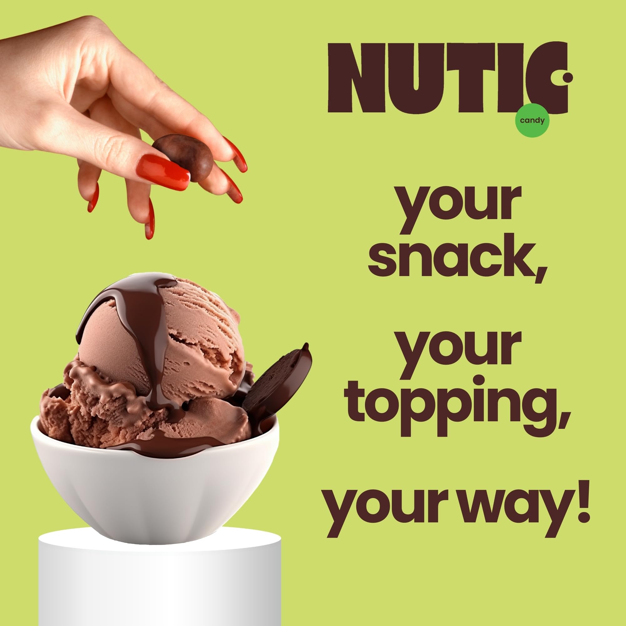 Nutic Milk Chocolate Covered Cashews - 1LB Bag, Premium Chocolate Coated Nuts for Snacks, Gifts & Desserts | Creamy, Crunchy & Irresistible | Perfect for Christmas, Valentine's Day, Parties & Movie Nights | Made in USA, Gluten-Free, Non-GMO