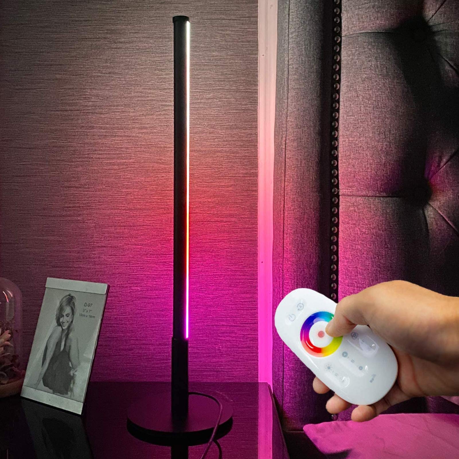 RGB Gaming Desk Lamp with Remote Control - Dimmable LED Table Lamp, 7W 21