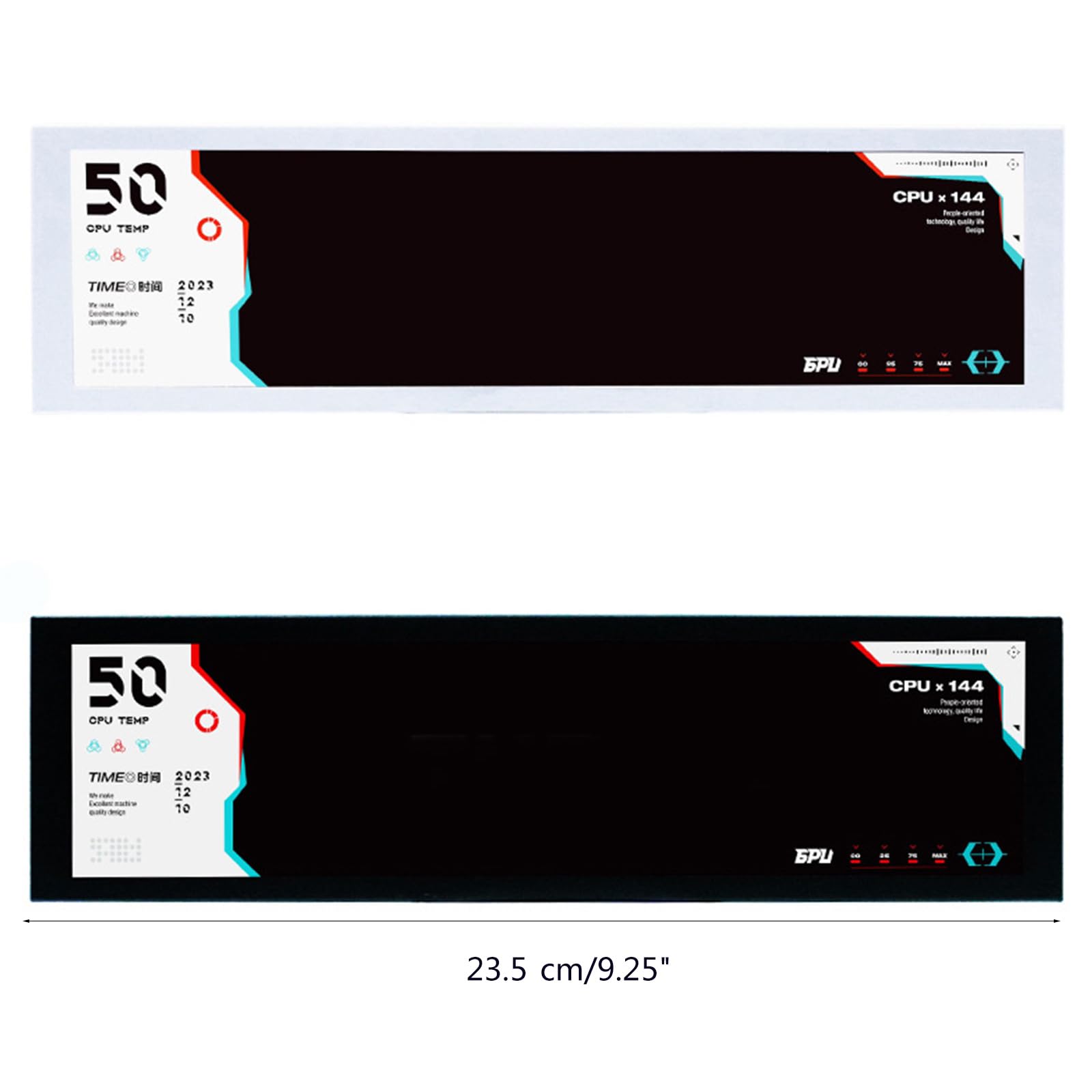 Aurgiarme 8.8 Inch PC Temperature Monitor - Wide Screen CPU GPU Sensor Panel Display with Small Extenders for Industrial Camera Equipment | Perfect for PC Builds, Gaming Rigs & Workstation Monitoring