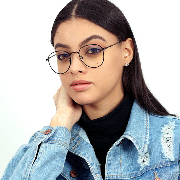 Jane Prescription Glasses - Stylish Black Frames for Women & Men | Perfect for Reading, Work & Everyday Use