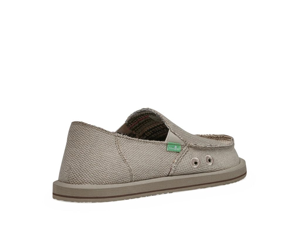 Sanuk Women's Donna Hemp Loafers - Comfortable Slip-On Shoes with Memory Foam Footbed | Casual Walking & Beach Shoes for Women | Vegan Hemp Fabric Loafers