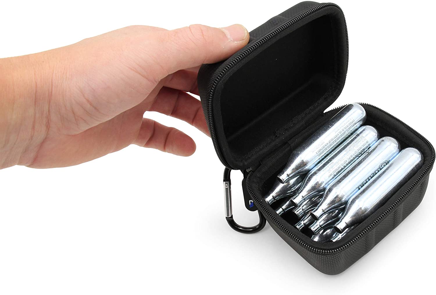 Premium CO2 Cartridges Travel Case - Holds 8, 12 & 16 Gram CO2 Refills for Air Rifles & Pistols (Crosman, Umarex, Daisy, Leland) - Compact Storage for Paintball, BB Guns & Outdoor Shooting Accessories