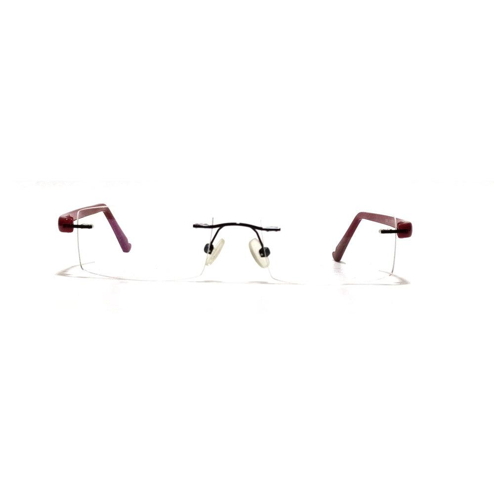 Blue Light Blocking Glasses for Computer Use - Red Rimless Anti Eye Strain Glasses S003RD - Perfect for Gaming, Office Work & Screen Time Protection