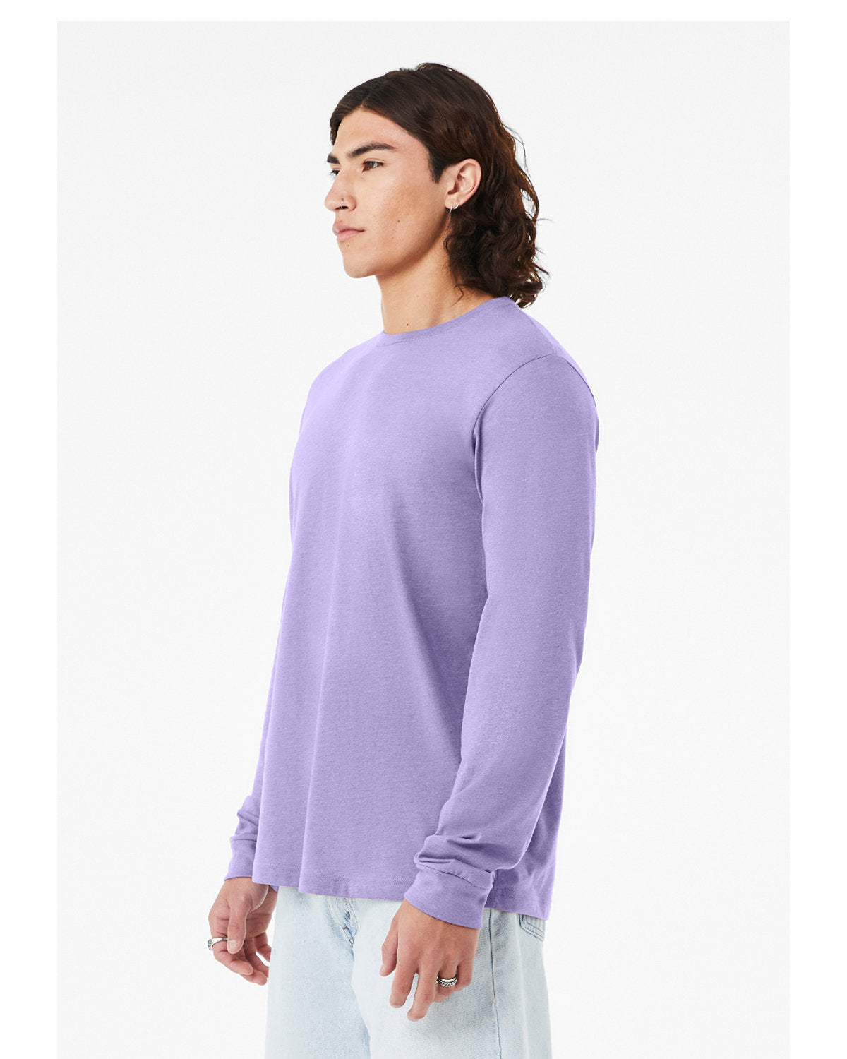 Bella + Canvas 3501CVC Unisex CVC Jersey Long Sleeve T-Shirt - Soft Comfort Fit Crewneck Tee for Men & Women - Perfect for Casual Wear, Layering & Everyday Outfits