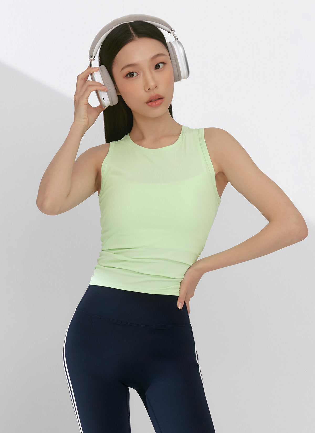 Ribbed Back Twist Sleeveless Top - Women's Fashion Stretch Knit Camisole for Casual Wear, Layering & Summer Outfits