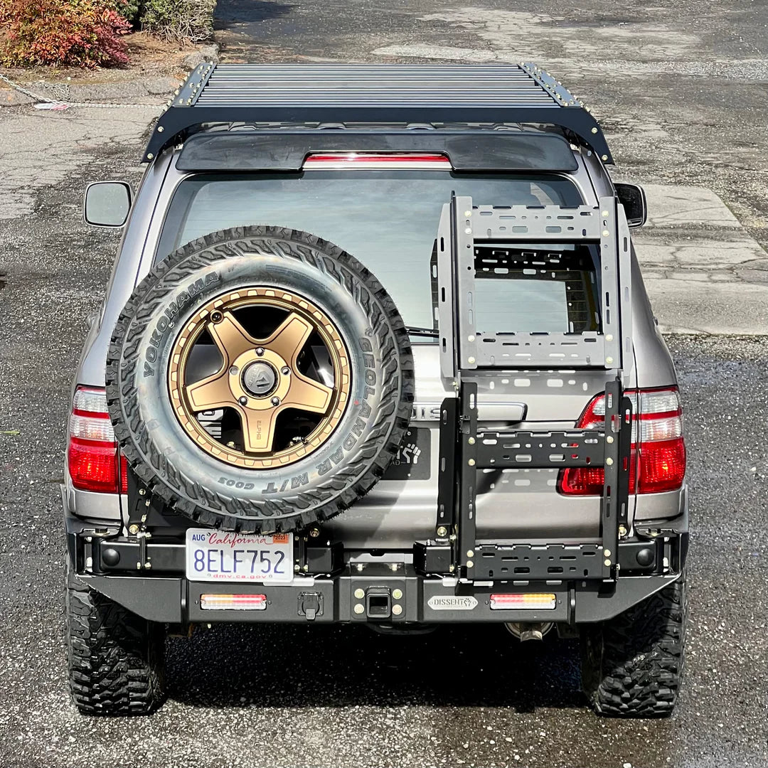 Dissent Off Road Ladder Swing Out for Jeep Wrangler JK & JL - Heavy Duty Modular Rear Bumper Accessory for Off-Roading & Overlanding Adventures