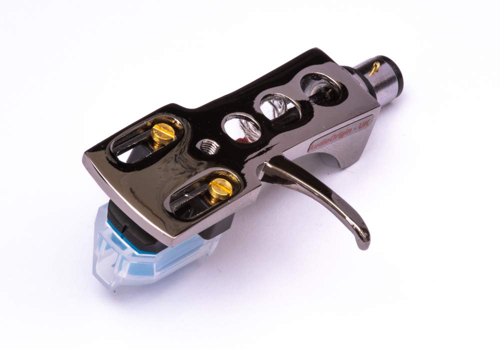 High-Quality Titanium Plated Headshell & AT-VM95 Cartridge with Stylus & Oil - Compatible with Denon DP500M, DP300F, DP60L, DPA100, DP1300, DP1100, DP1200, DP1250, DP1700, DP33F Turntables - Perfect for Vinyl Record Players & Audio Enthusiasts