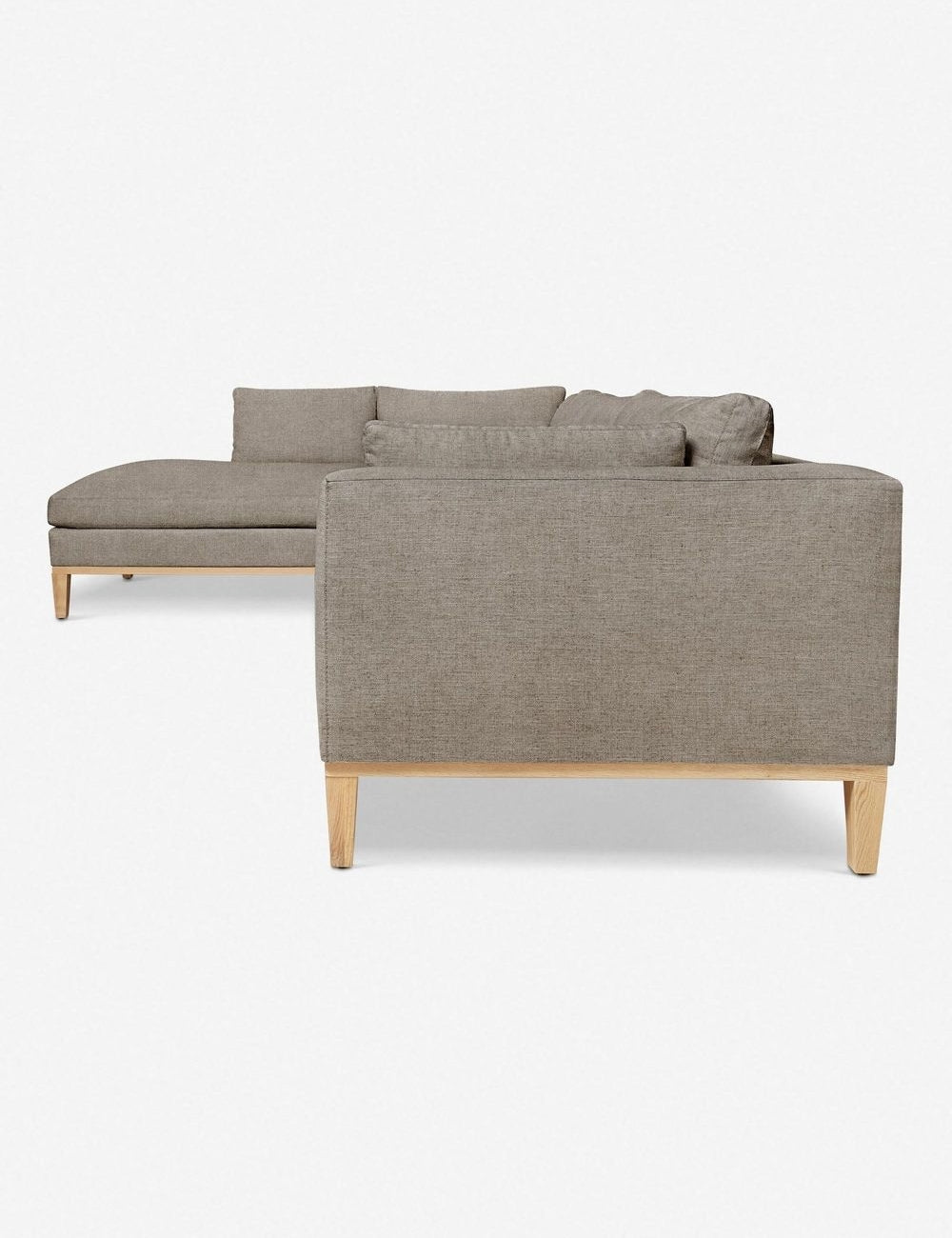 Charleston Sectional Sofa - Modern L-Shaped Couch with Reversible Chaise, Soft Fabric Upholstery for Living Room, Family Room & Home Theater Comfort