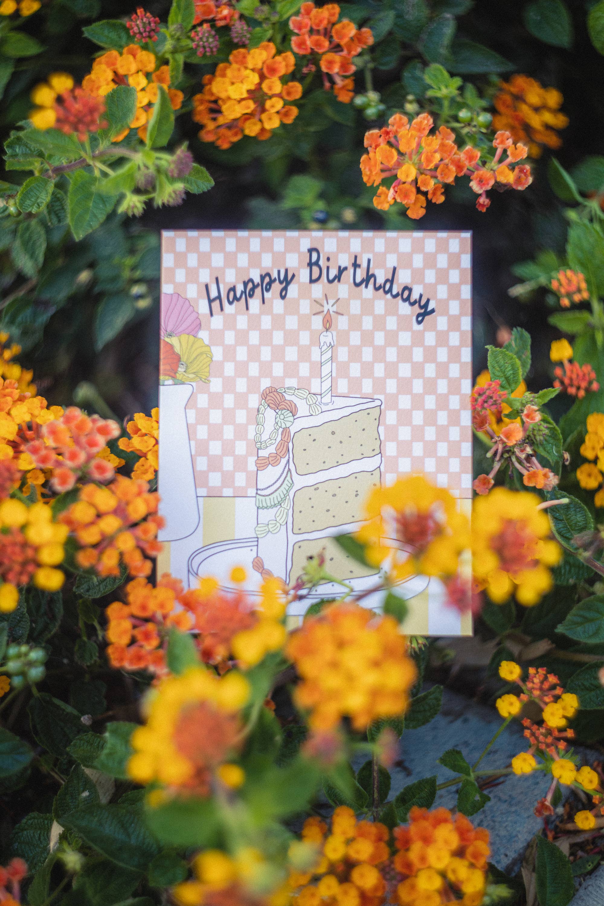 Delicious Slice of Cake Greeting Card - Perfect for Birthdays, Anniversaries & Special Occasions
