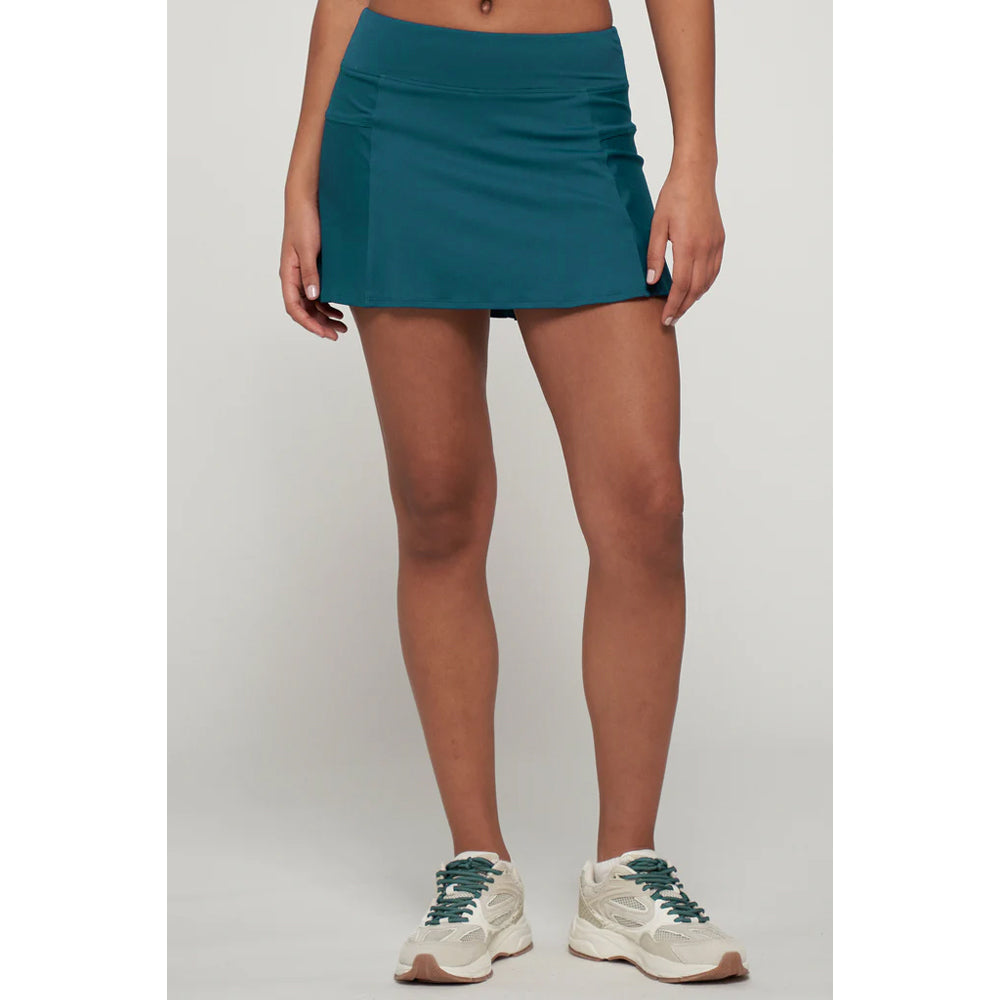 Lija Women's Like A Champion Step 13 Skort - Athletic Tennis Skirt with Built-in Shorts - Dragonfly Print - Perfect for Tennis, Golf & Running Workouts