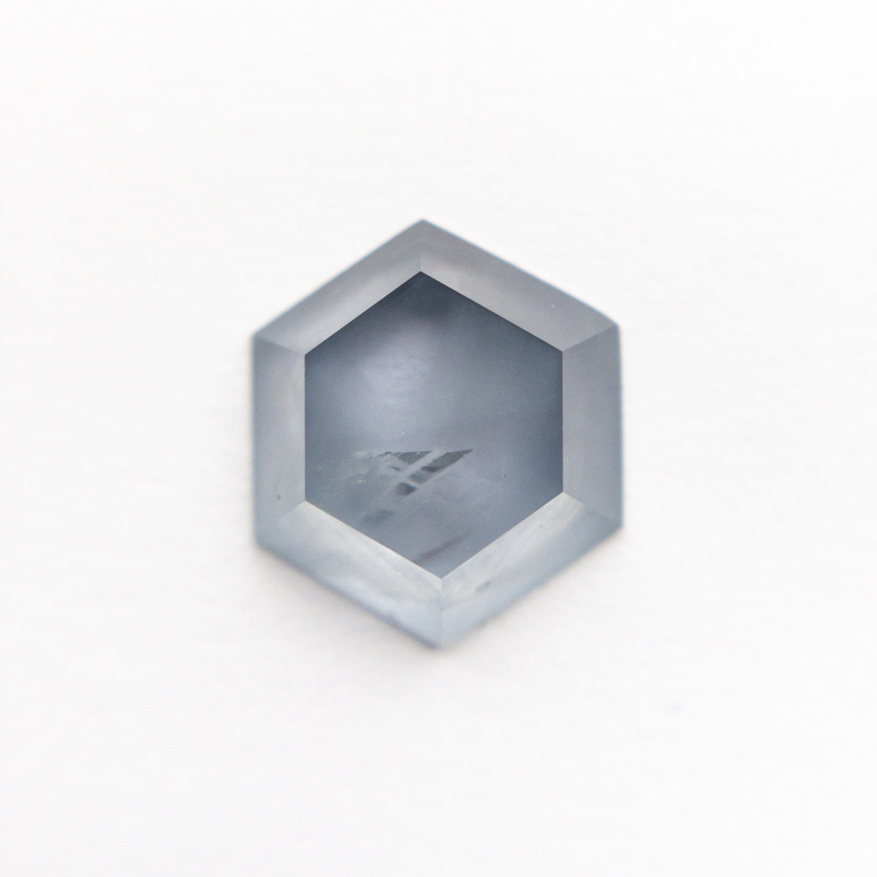 2.33ct Natural Hexagon Slab Sapphire - 9.24x8.04x2.90mm Blue Gemstone for Jewelry Making, Engagement Rings & DIY Crafts