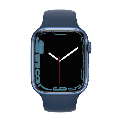 Apple Watch Series 7 41mm GPS + Cellular - Blue Aluminum Case with Abyss Blue Sport Band (MKHC3/A) | Smartwatch for Fitness Tracking, Calls & Notifications | Perfect for Running, Swimming & Daily Use