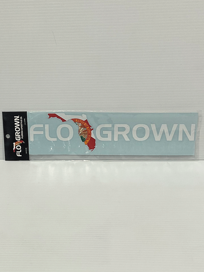 FloGrown FGS 23S Florida Flag Decal - Premium Vinyl Sticker for Cars, Laptops & Windows - Show Your Florida Pride with Durable Outdoor Decals