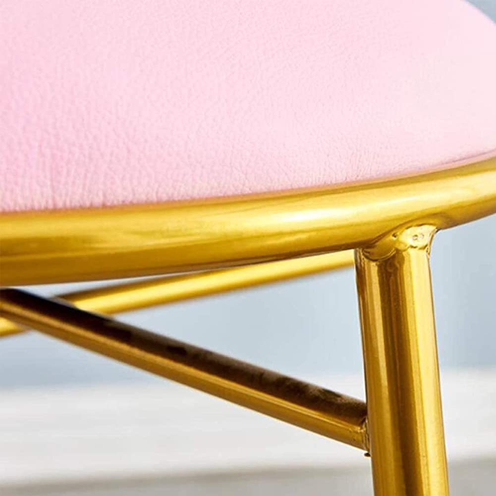 WAYUTO Velvet Accent Chair - Modern Makeup Vanity Chair with Golden Metal Legs, Upholstered Living Room Chair, Minimalist Dining Chair, Soft Reading Chair for Bedroom & Office Decor (Gold White) - Perfect for Makeup Vanity, Living Room Seating, Dining Area & Cozy Reading Nook