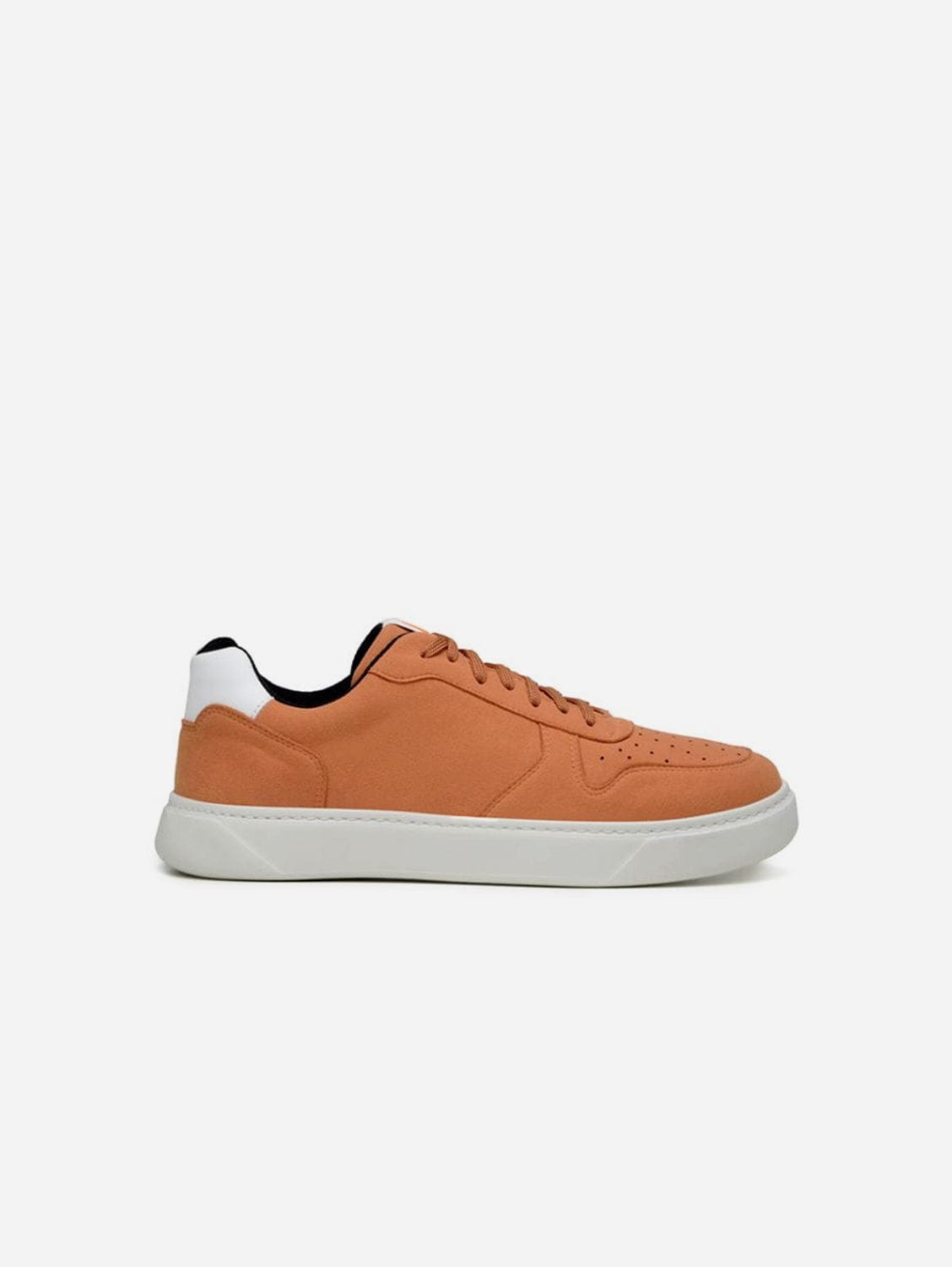 645 Unisex Vegan Leather Sneakers - Orange | Eco-Friendly Comfortable Shoes for Men & Women | Perfect for Casual Wear, Walking & Travel