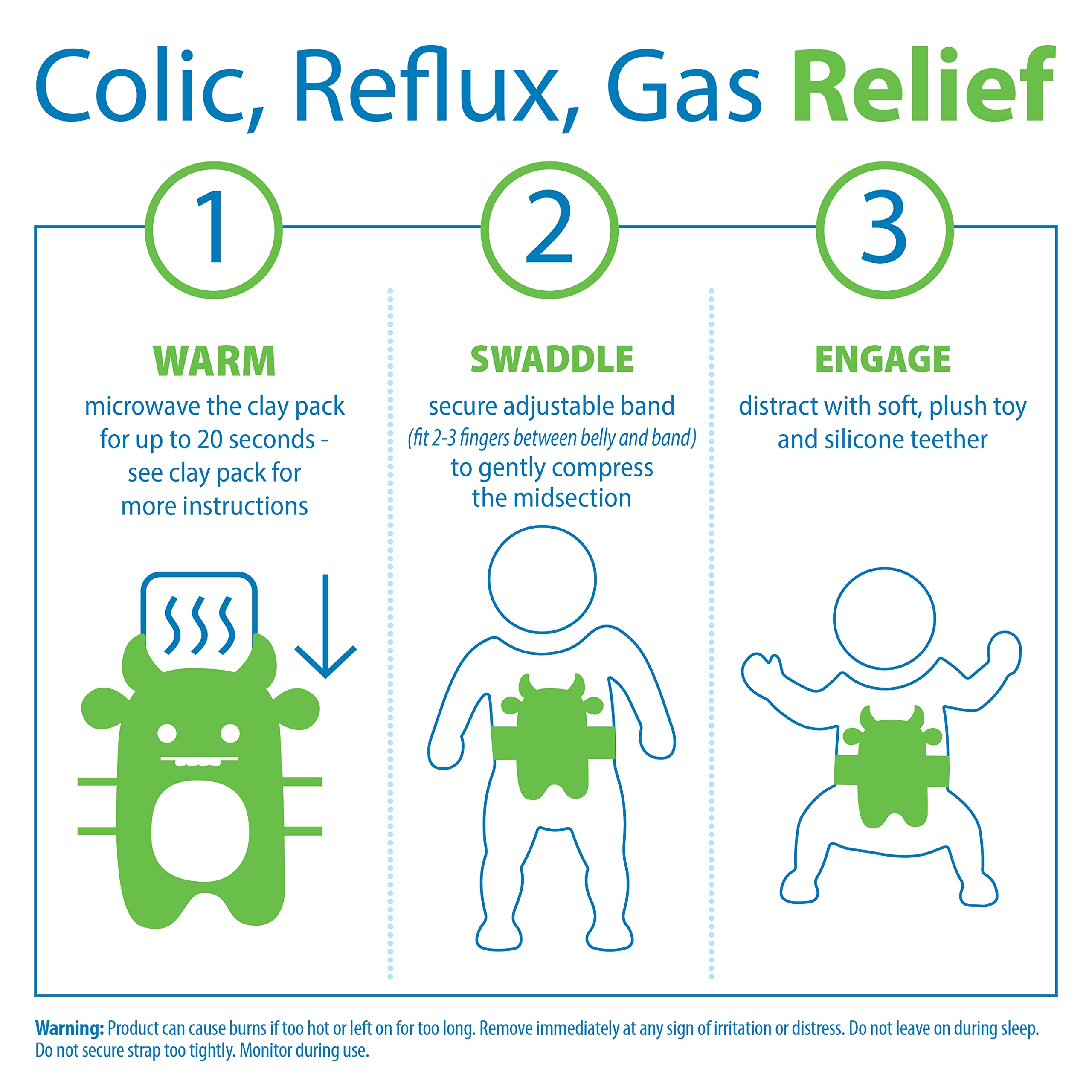 Dr. Brown's Anti-Colic Options+ Narrow Baby Bottles with Level 1 Nipples, 4-Pack (8oz) & Gripebelt for Gas Relief – Newborn & Toddler Feeding Essentials for Colic, Upset Stomach – Perfect for Daycare, Travel & Nighttime Feeding (Blue Monster)