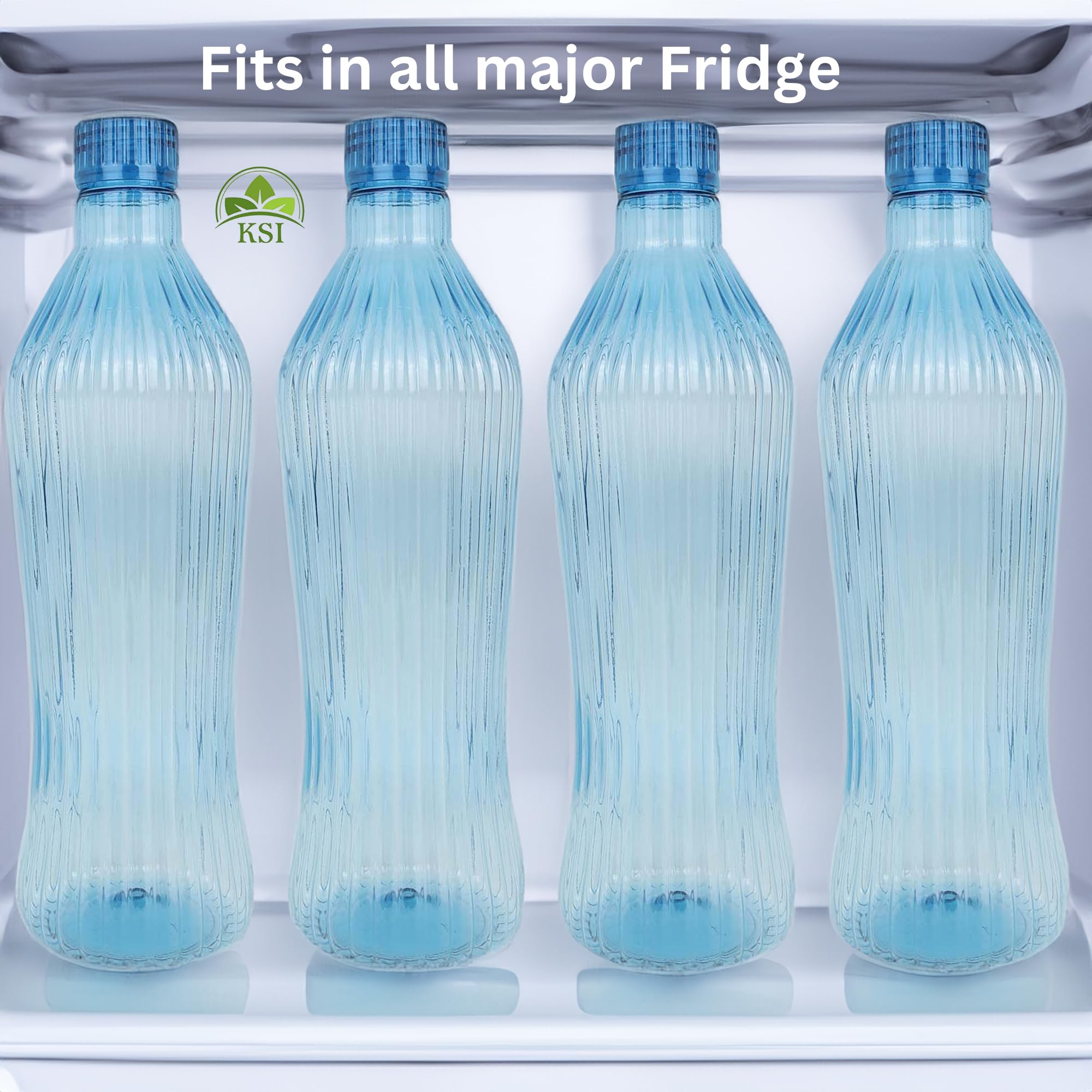 KSI BPA-Free Plastic Water Bottles 1000ml (34oz) - Leakproof, Food-Grade, Lightweight & Durable - 2-Pack Set for Gym, Office, Hiking & Outdoor Activities