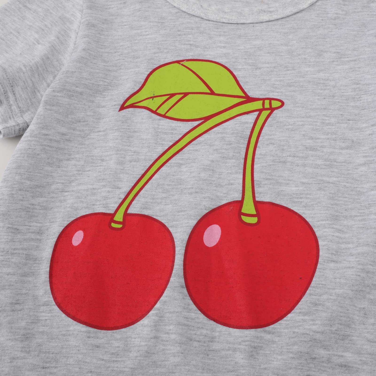 HILEELNAG Girls' Short Sleeve Cotton Graphic T-Shirts - 3 Pack Cute Casual Summer Tops for Easter, School, Playdates & Everyday Wear