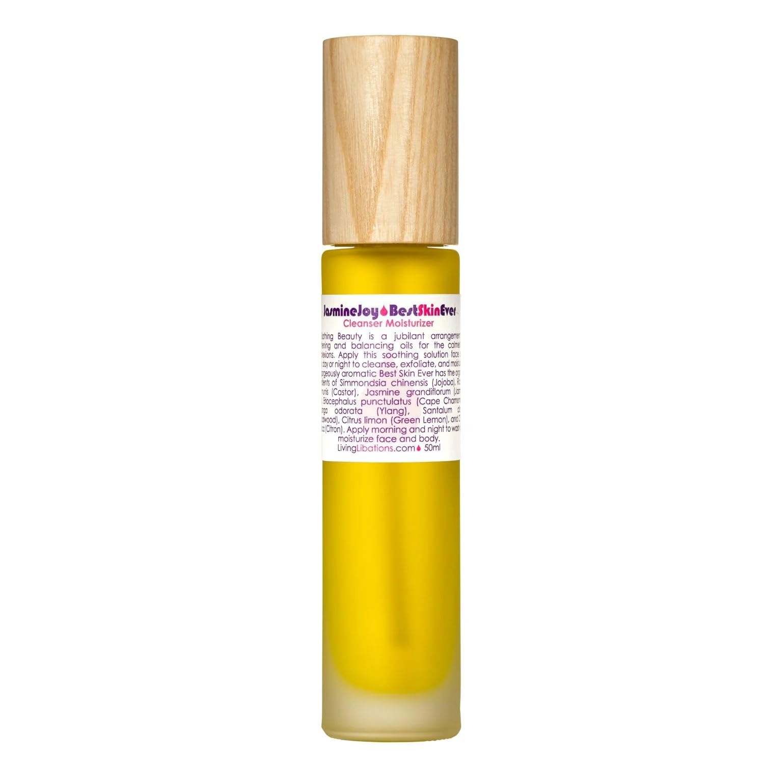 Organic Best Skin Ever All-In-One Facial Cleanser, Exfoliator & Moisturizer - Wildcrafted Vegan Clean Beauty | Jasmine Scented 50ml | Gentle for Sensitive Skin, Daily Skincare Routine, Travel-Friendly Natural Face Wash