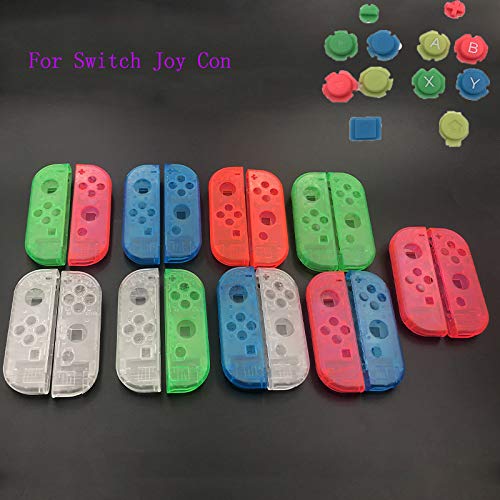 Colorful Joy-Con Controller Shell Cover for Nintendo Switch - Orange Faceplate with Buttons | Gaming Accessories for Enhanced Play & Customization