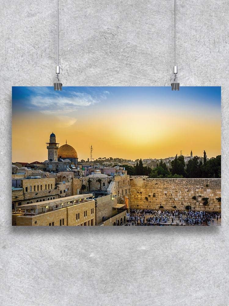 The Mount of Olives Jerusalem Landscape Poster - Premium Wall Art Decor for Home, Office & Church - Biblical Scenery & Holy Land Photography Print
