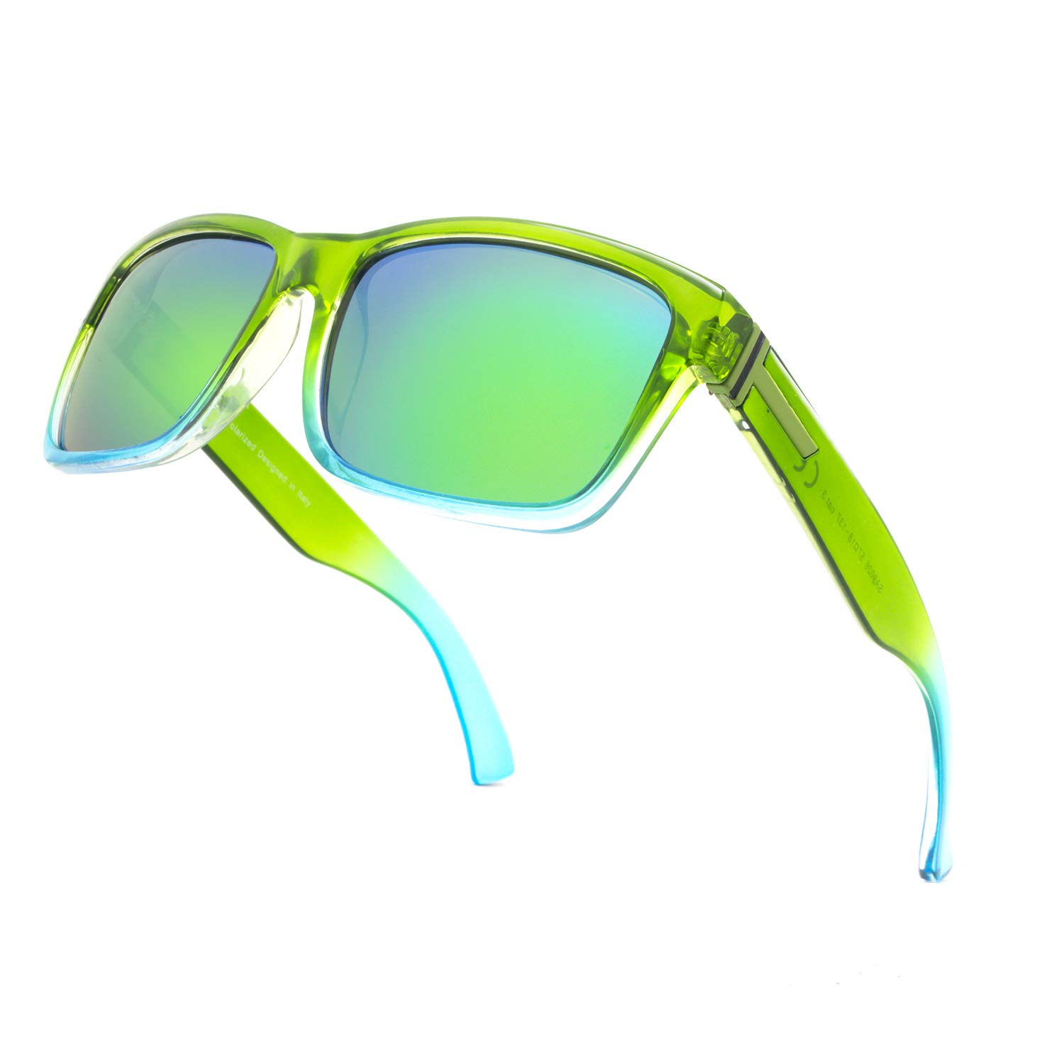 Vintage Polarized Sunglasses for Men & Women - Retro Oversized Square Mirror UV Protection Sunglasses - Perfect for Driving, Beach, and Outdoor Activities