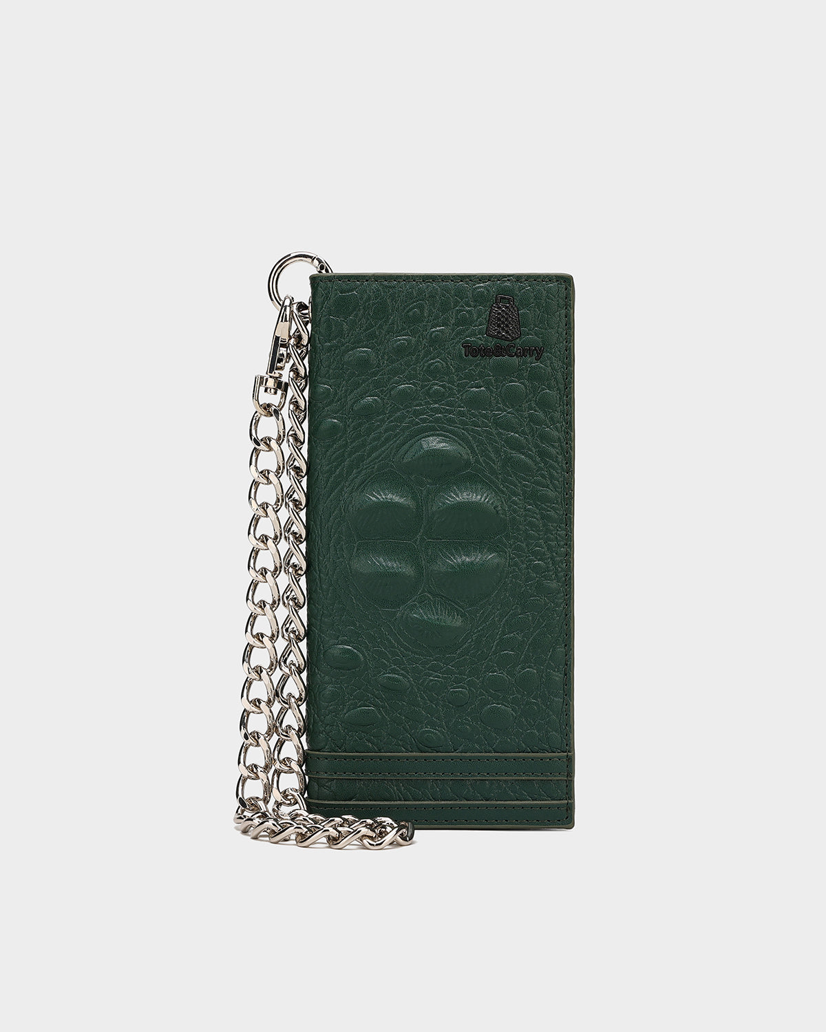 Apollo 2 Chain Wallet for Men - Genuine Leather Emerald Green Bifold Wallet with RFID Blocking | Perfect for Everyday Use, Travel & Business