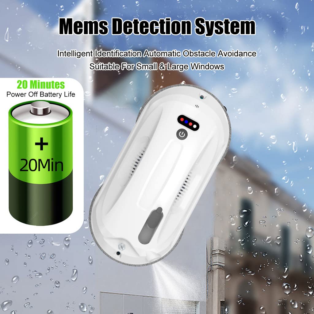 Smart Window Cleaning Robot - Automatic Glass Cleaner for Indoor & Outdoor Use - High-Rise Building Window Vacuum - Perfect for Homes, Offices, and Skyscrapers