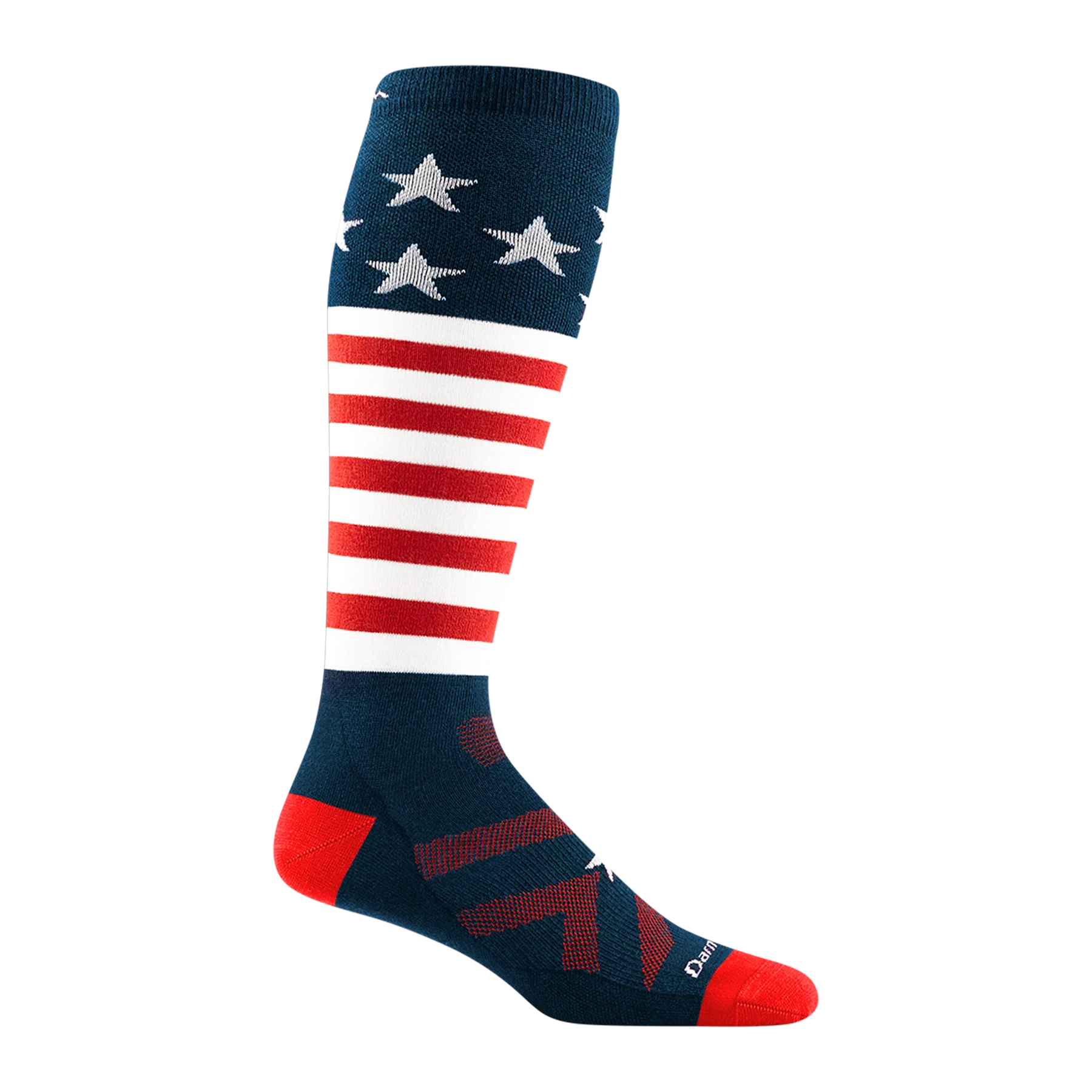 Darn Tough Captain Stripe Over the Calf Lightweight Socks for Men - Merino Wool Hiking & Outdoor Socks - Moisture Wicking, Odor Resistant, Cushioned for Comfort - Perfect for Hiking, Running, and Daily Wear