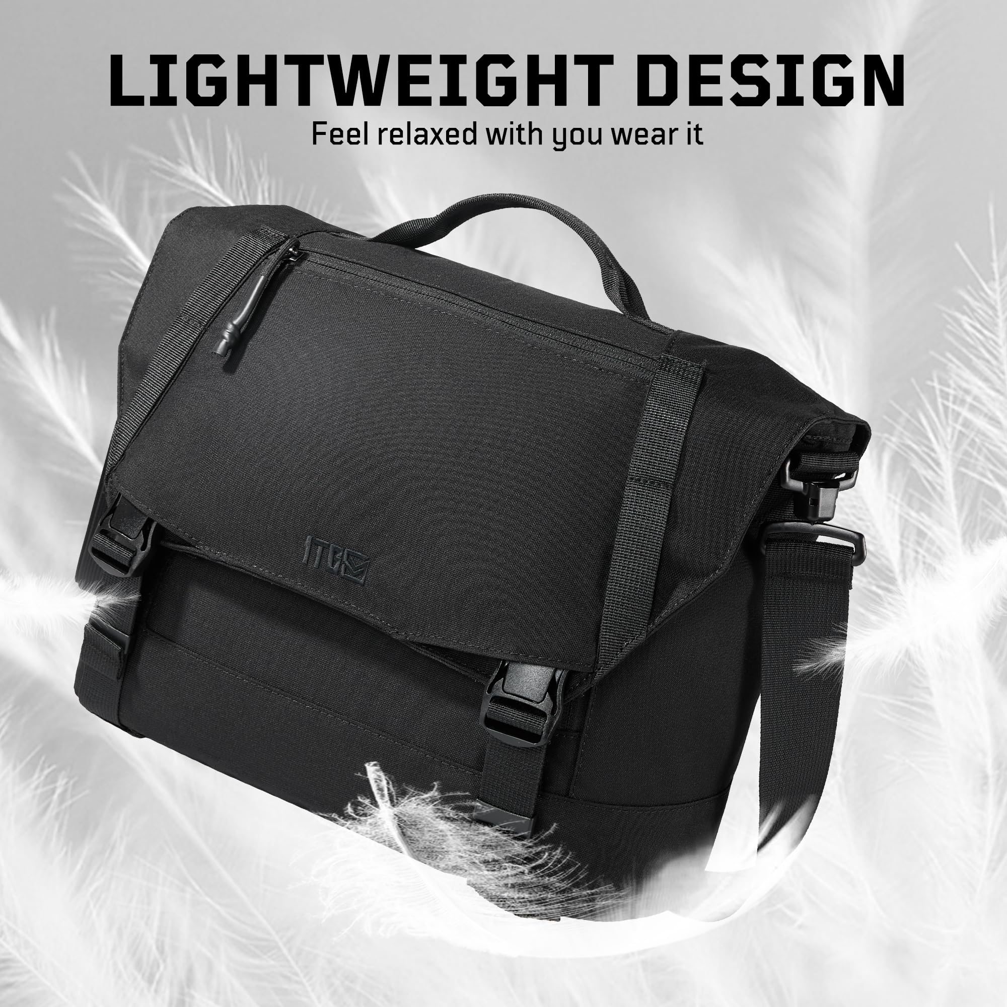 Durable Tactical Messenger Bag for Men & Women - Waterproof Canvas Shoulder Bag with Laptop Compartment - Crossbody Satchel for Work, Travel, School & Outdoor Adventures