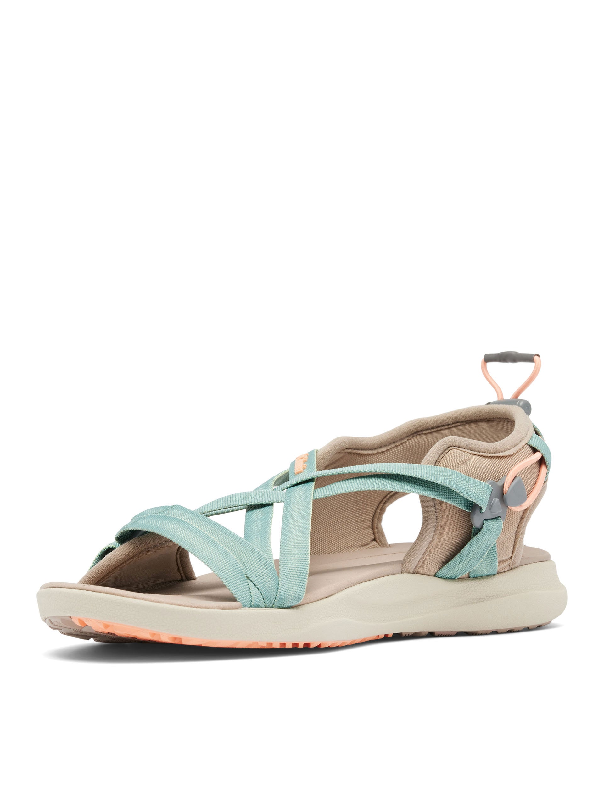 Columbia Women's Fungi/Apricot Fizz Hiking Sandals - Lightweight & Comfortable Outdoor Adventure Footwear for Trail Walking, Beach, and Travel