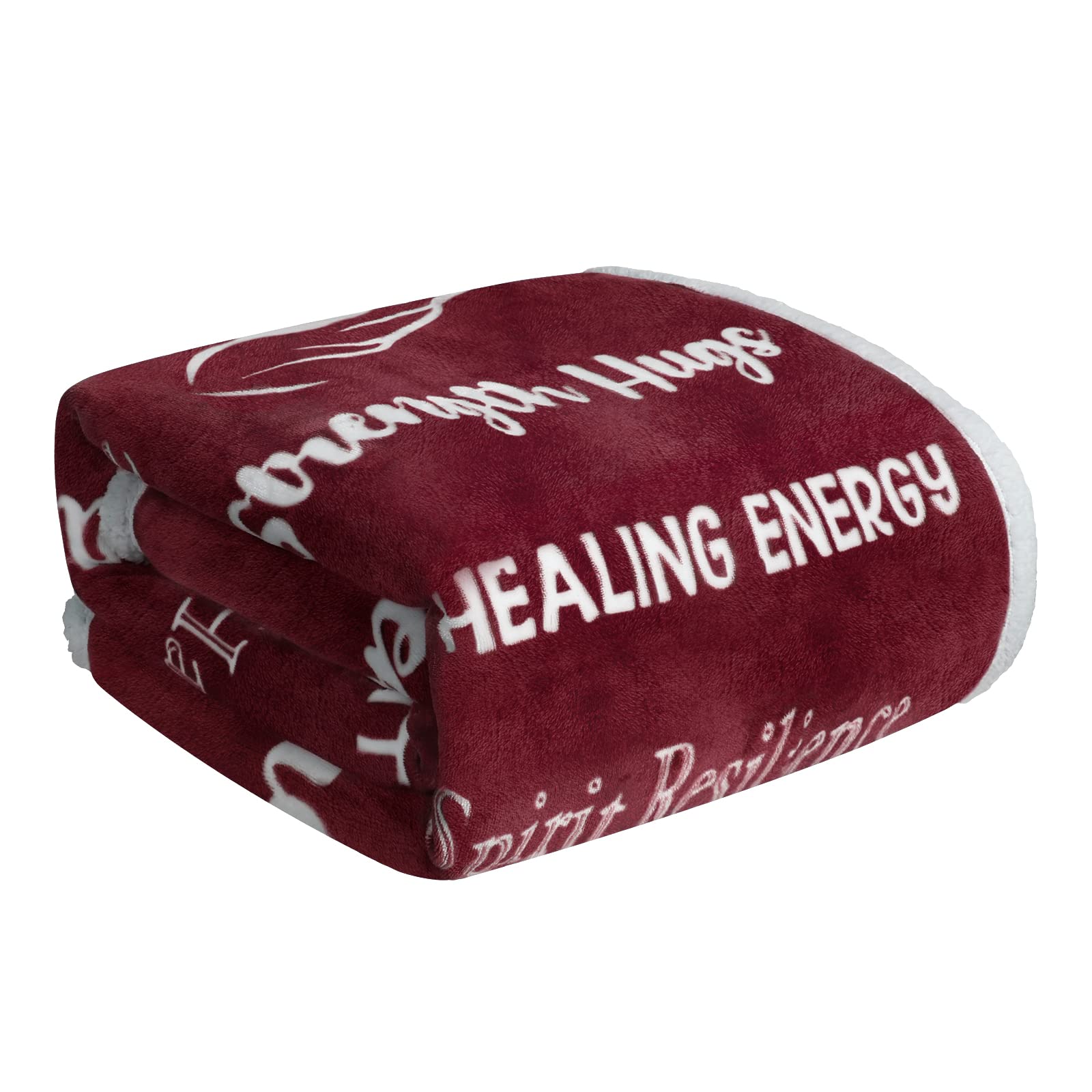 MACEVIA Soft Sherpa Fleece Breast Cancer Survivor Blanket - 50