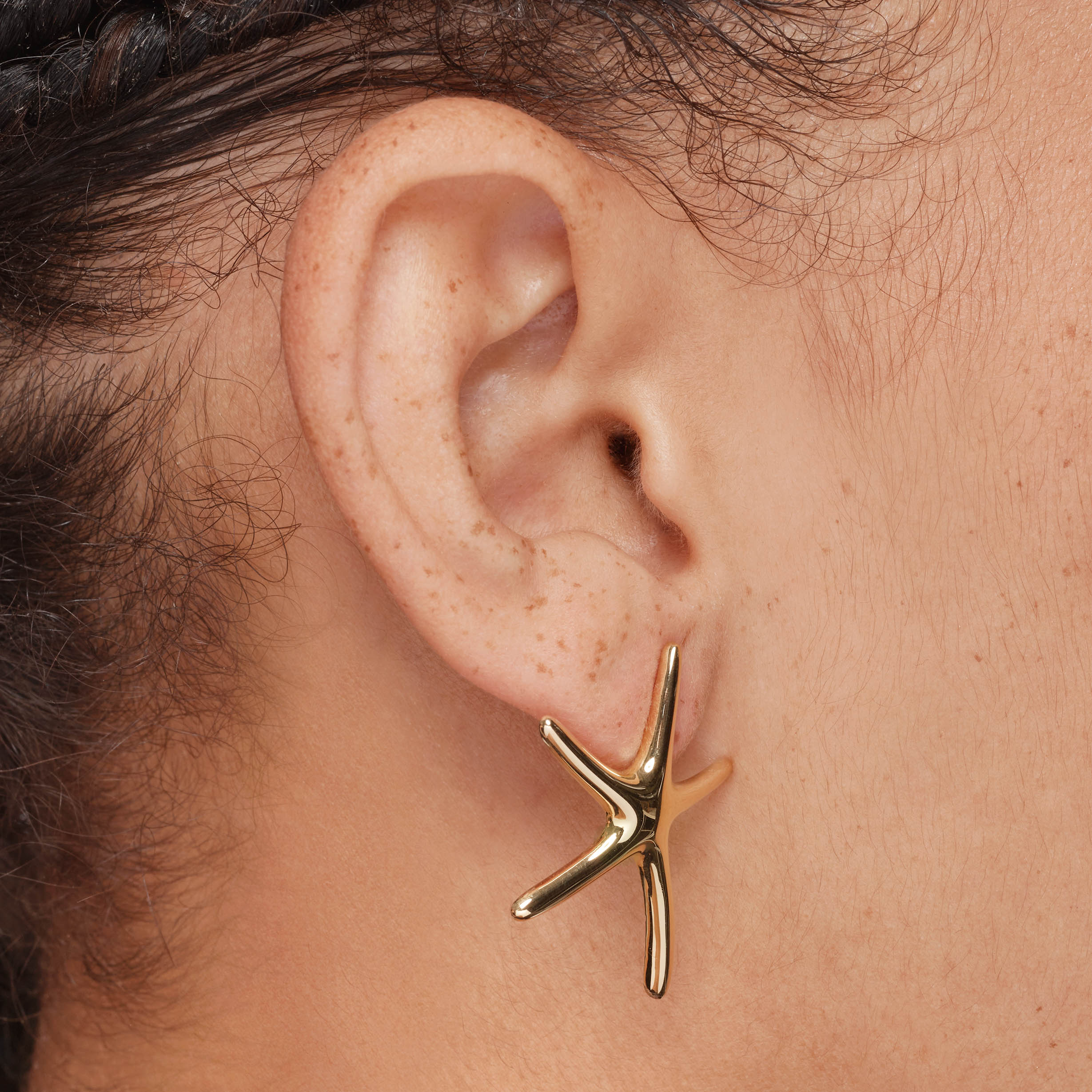Gold Starfish Stud Earrings for Women - Dainty Ocean-Themed Jewelry - Perfect for Beach Vacations, Summer Outfits & Gift Giving