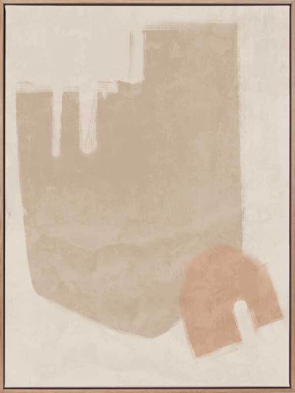 Blasé Neutral Canvas Art Print - Modern Abstract Wall Decor for Living Room, Bedroom & Office - Perfect for Home & Office Decor