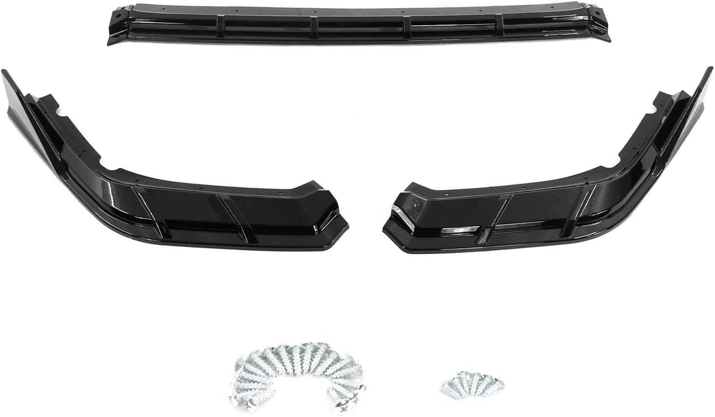 2022-2024 Honda Civic 11th Gen FE C-Style Front Bumper Lip Spoiler - 3PC Set for Sporty Look & Enhanced Aerodynamics - Perfect for Street Racing & Car Shows