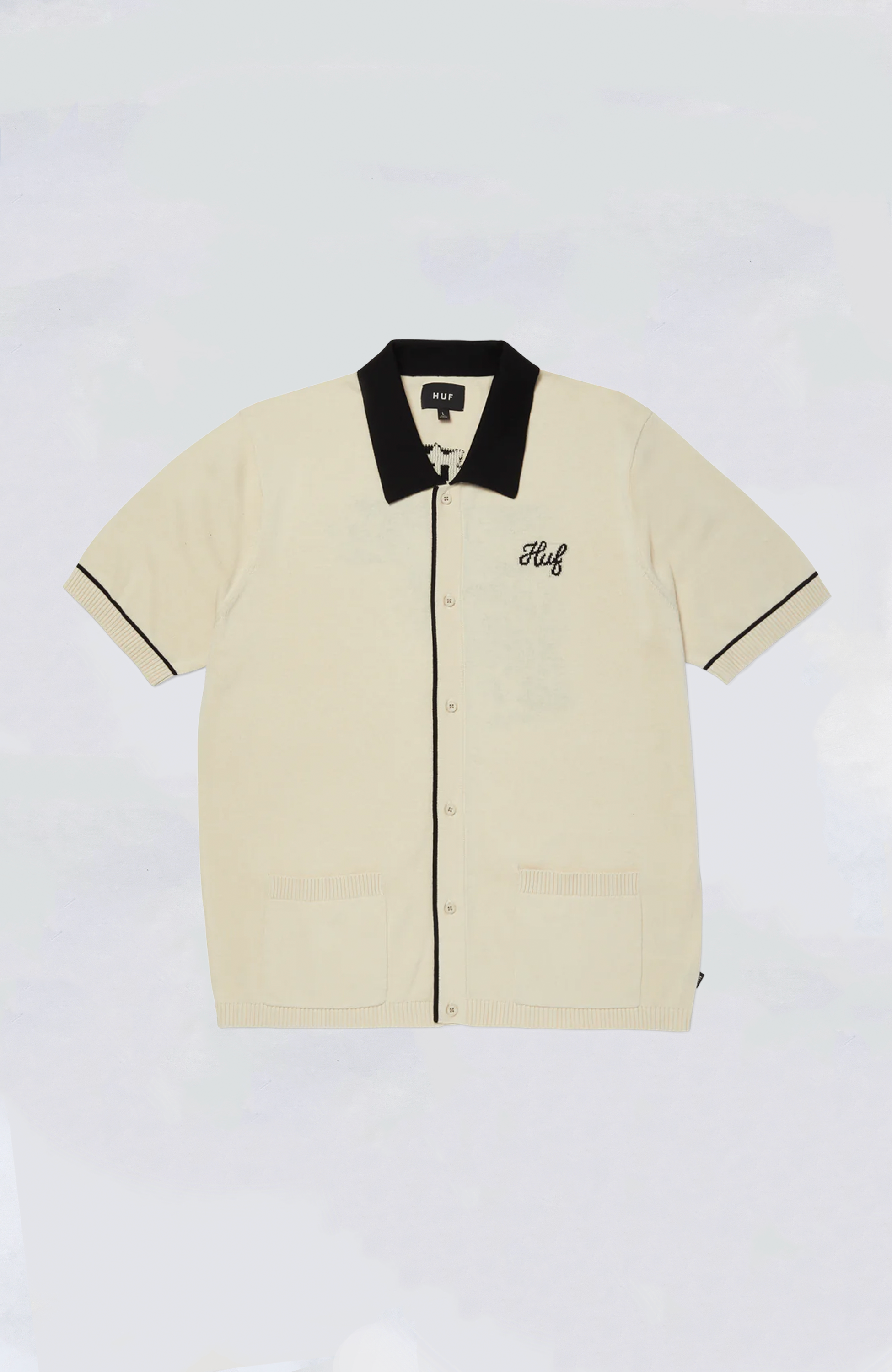 HUF Icarus Short Sleeve Knit Top for Men - Lightweight Summer Casual Shirt for Streetwear & Everyday Outfits