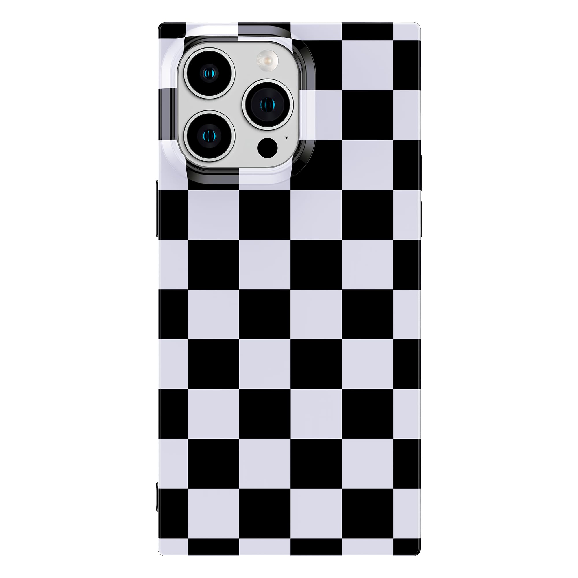 Cocomii Geometric Pattern iPhone 13 Pro Max Case (6.7 inch) - Glossy Rectangle Protective Cover with Checkered Design for Women, Men & Girls | Perfect for Daily Use, Work & Travel