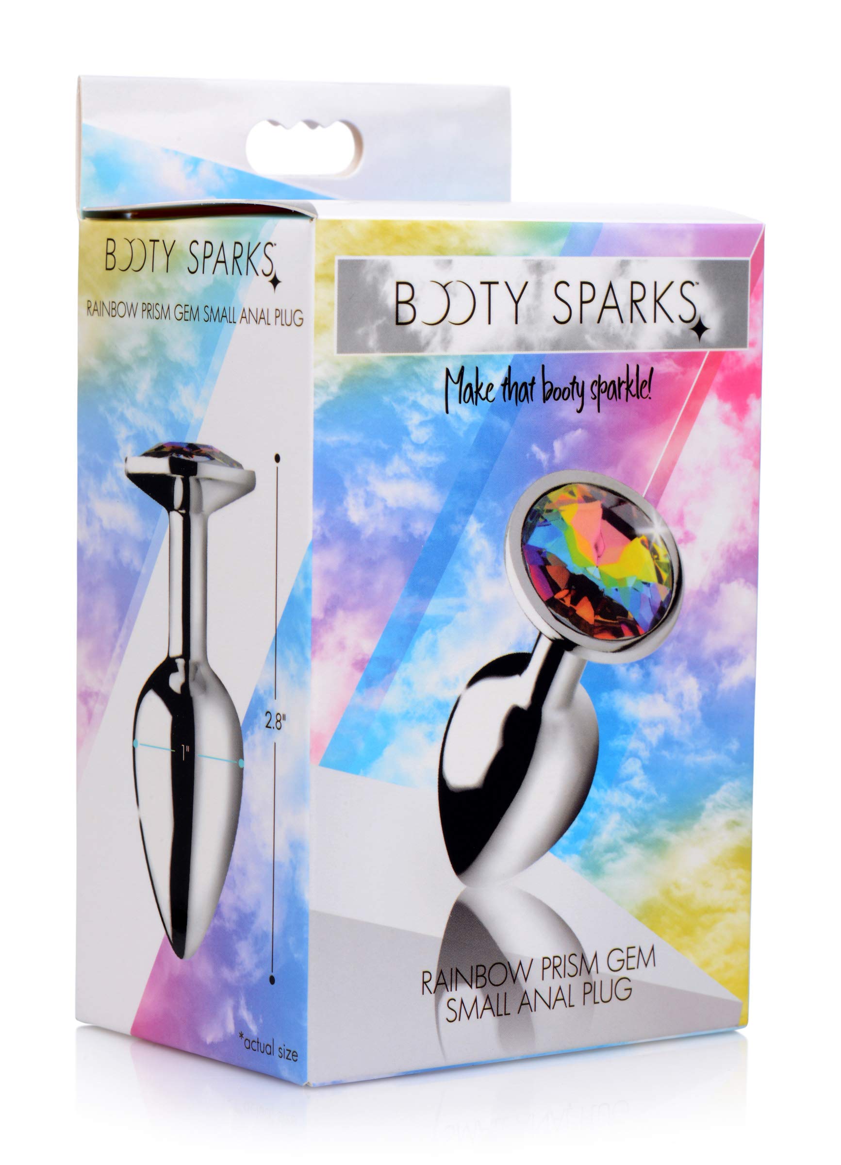 Rainbow Prism Gem Anal Plug - Small Silicone Butt Plug for Women & Men, Comfortable Beginner Anal Toy for Couples Play, BDSM, Sensual Enhancement & Solo Pleasure