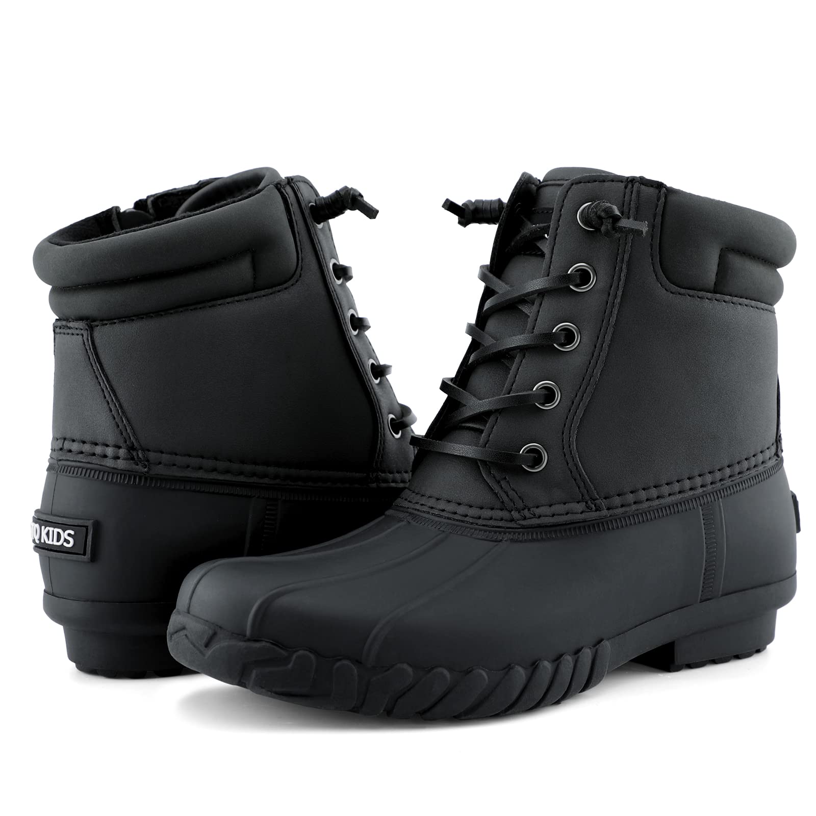 STQ Boys Duck Boots - Waterproof Snow Boots for Kids, Insulated Winter Boots for Cold Weather (Little & Big Kid) - Perfect for Snow Play, Hiking & Outdoor Adventures