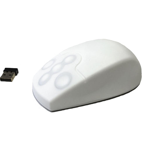 AccuMed Wireless Medical Mouse - Ergonomic White Computer Mouse for Doctors & Nurses - Perfect for Hospitals, Clinics & Medical Offices