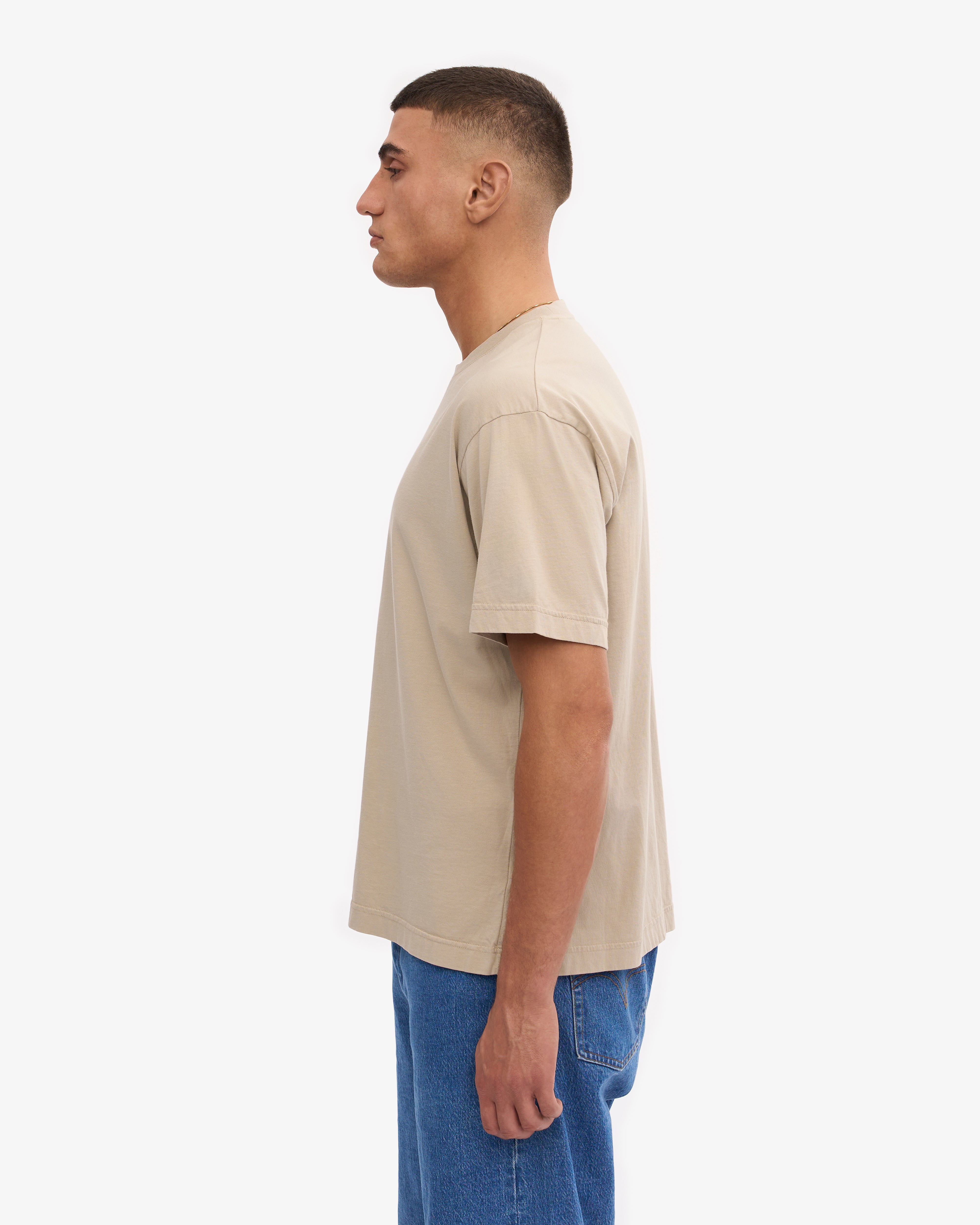 Oversized Organic Cotton T-Shirt for Women - Soft & Comfortable Oyster Grey - Perfect for Casual Wear, Loungewear & Everyday Outfits