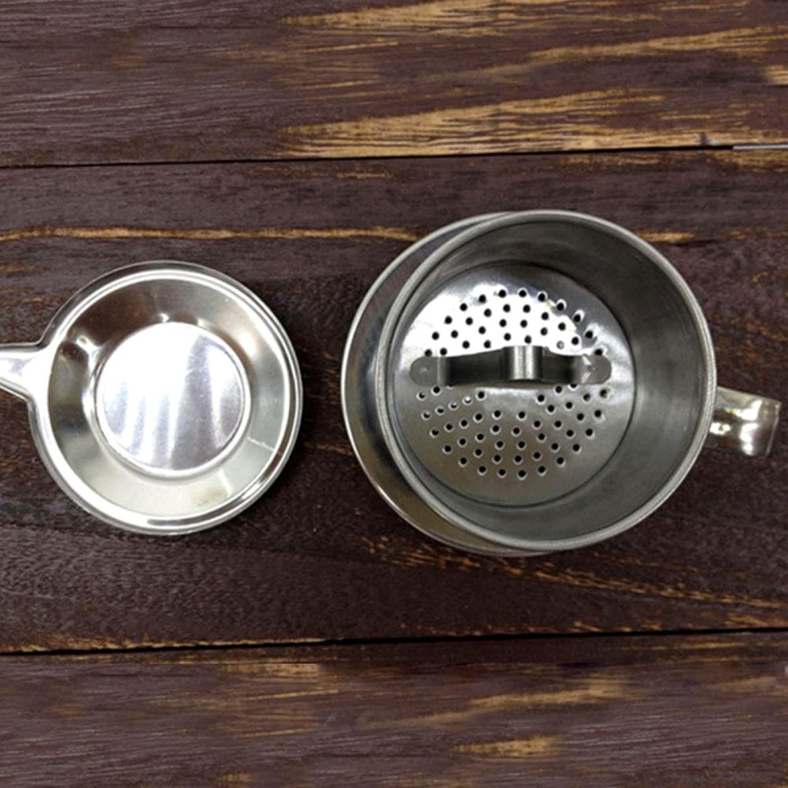 Premium 100ml Vietnamese Style Coffee Dripper Cup - Stainless Steel Coffee Filter Maker & Infuser Pot for Authentic Phin Coffee at Home or Office