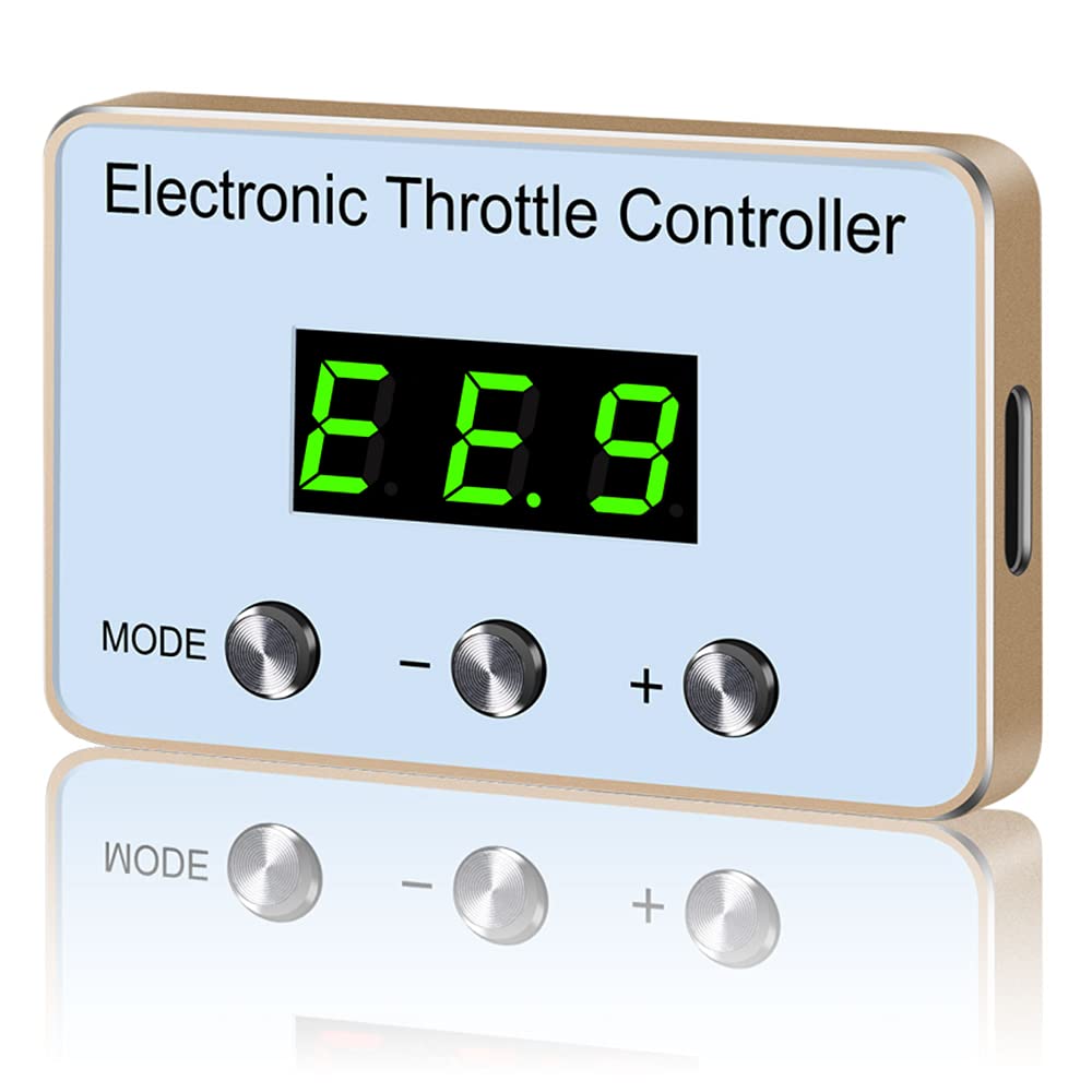 2 Colors (White & Green) 6-Speed Display Electronic Throttle Controller - Car Performance Booster & Gas Pedal Accelerator for 2019+ Dodge RAM 5th Gen - Improve Acceleration & Fuel Efficiency for Highway Driving & Off-Road Adventures
