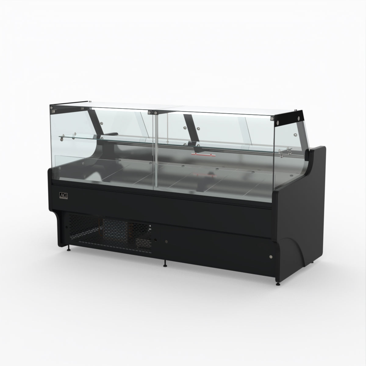 2 Meter AG Deli Showcase Glass Display Case - Perfect for Supermarkets, Delis & Bakeries to Showcase Fresh Food & Pastries