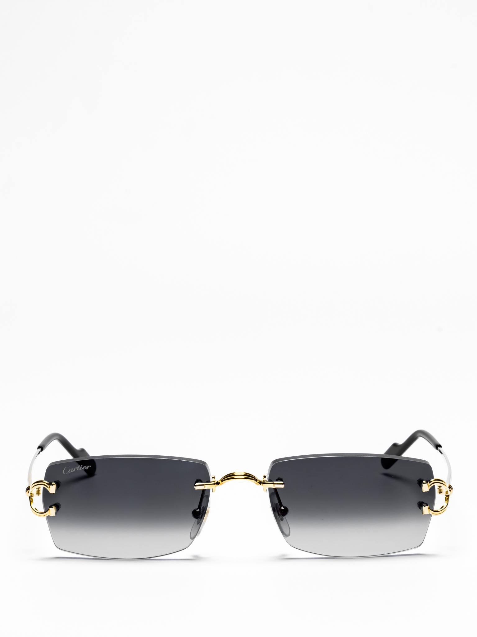 Cartier CT0550S 001 C Décor Sunglasses - Luxury Designer Shades for Women & Men - UV Protection for Beach, Driving & Outdoor Activities