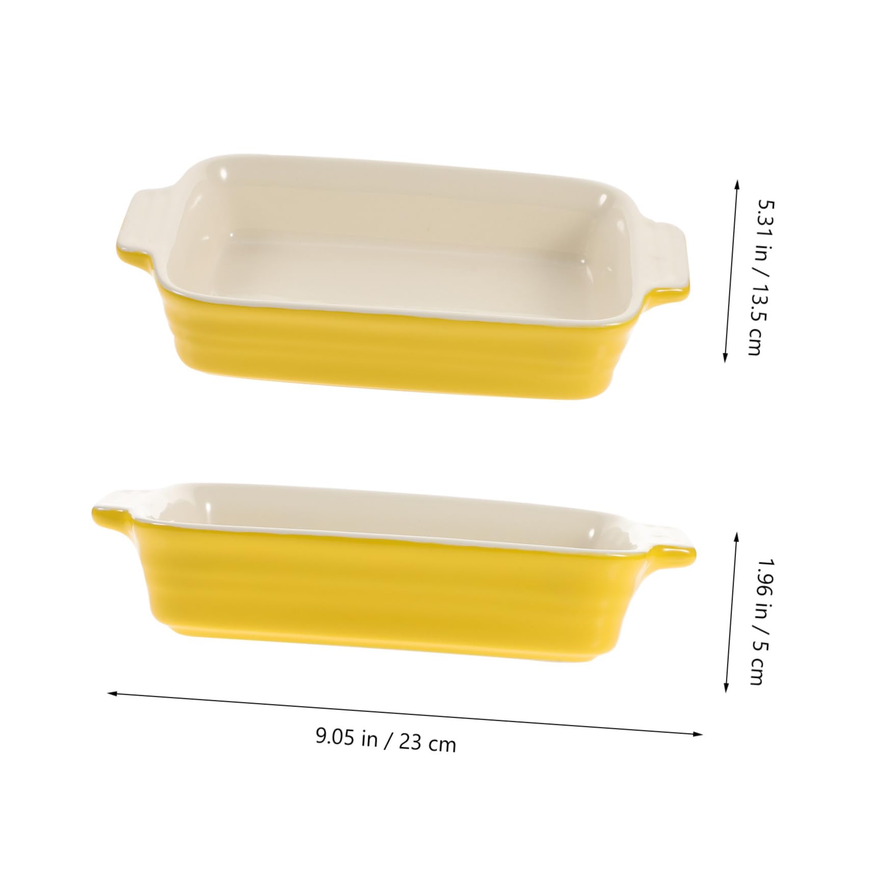 1pc Ceramic Bakeware Set - Double Handle Cheese Tray, Soup Bowl & Multipurpose Baking Dish for Bread, Rice & Desserts | Oven-Safe Ceramic Baking Pan for Kitchen, Dining & Entertaining