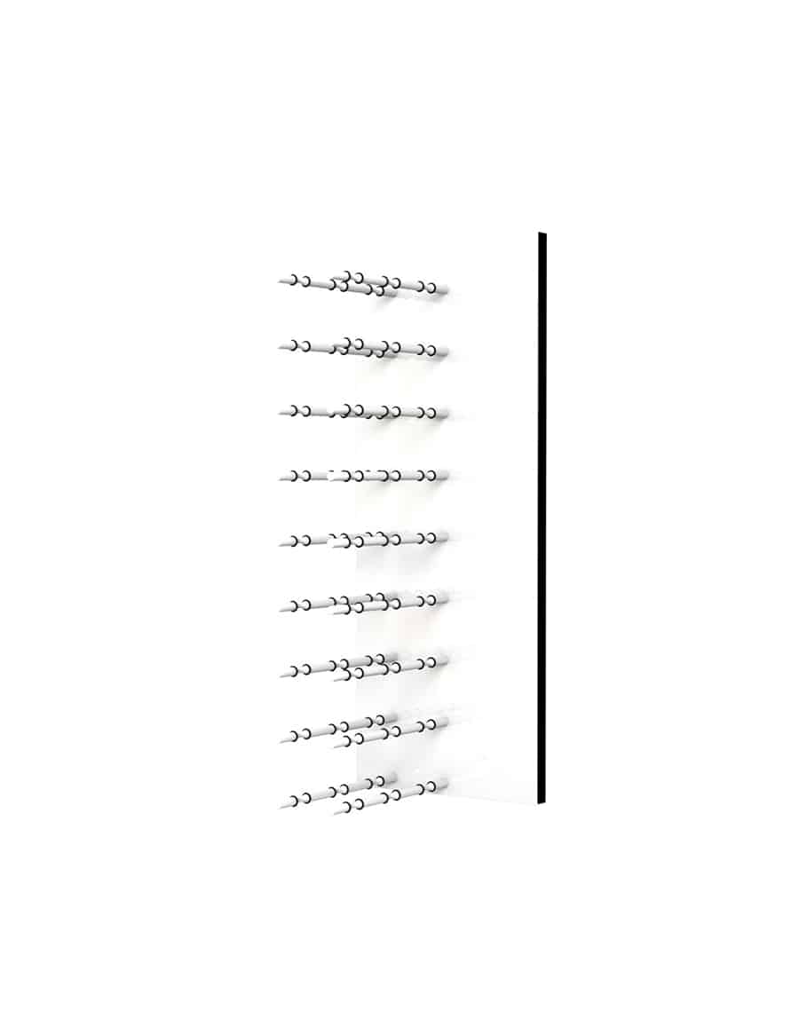 Fusion Wine Wall Display - White Acrylic 3-Foot Wine Rack with Label Forward Design | Perfect for Wine Cellars, Bars & Restaurants