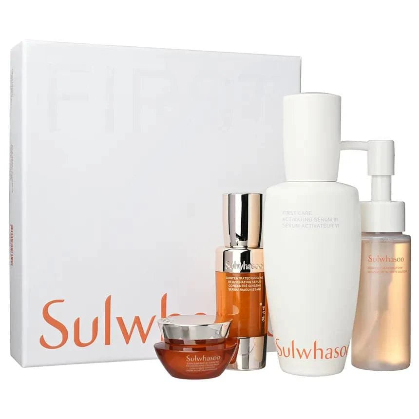 Sulwhasoo First Care Activating Serum VI Set - Korean Skincare Gift Set for Anti-Aging & Hydration | Perfect for Daily Routine & Travel Skincare Essentials