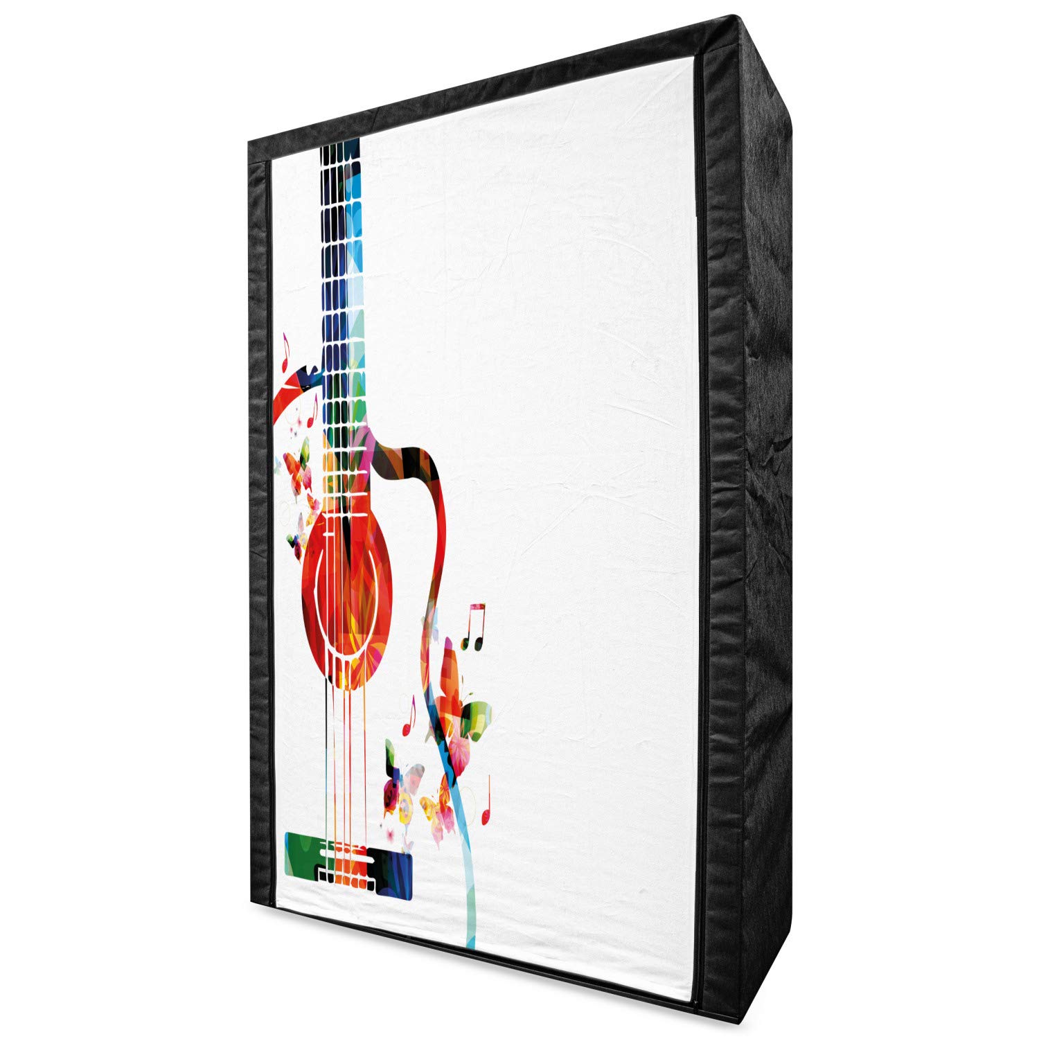 Ambesonne Guitar Themed Portable Fabric Wardrobe - 42.5